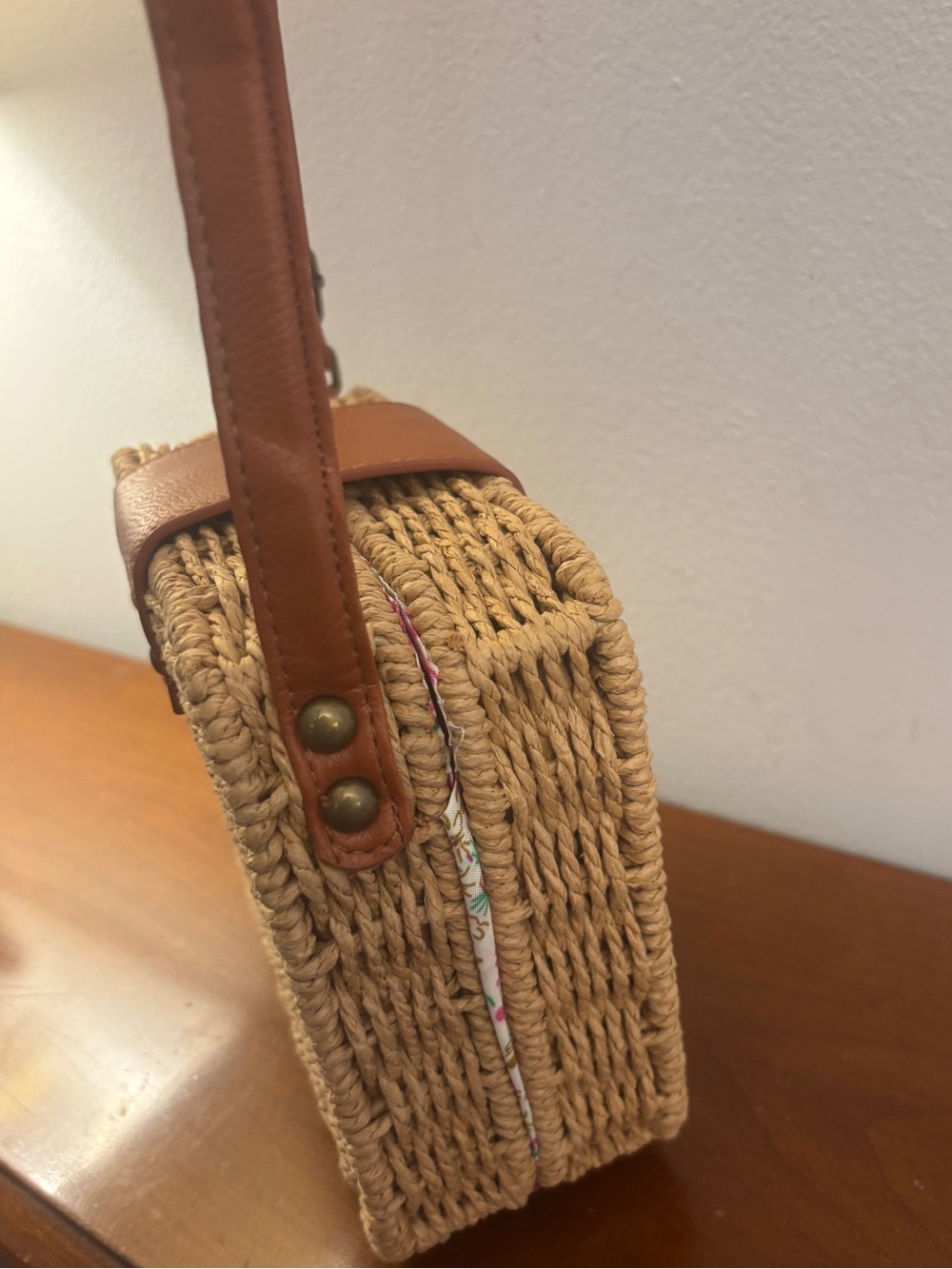 Already There Natural Wicker Crossbody Bag - Picture 5 of 12